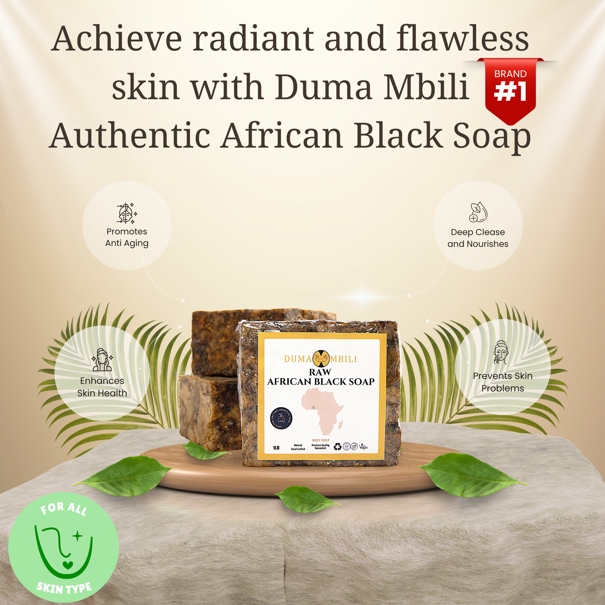 Authentic African Black Soap | Organic Skincare for Clear & Glowing Skin