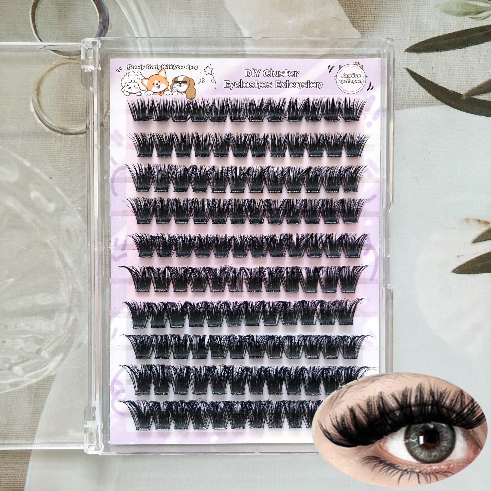 Cluster eyelashes- individuals