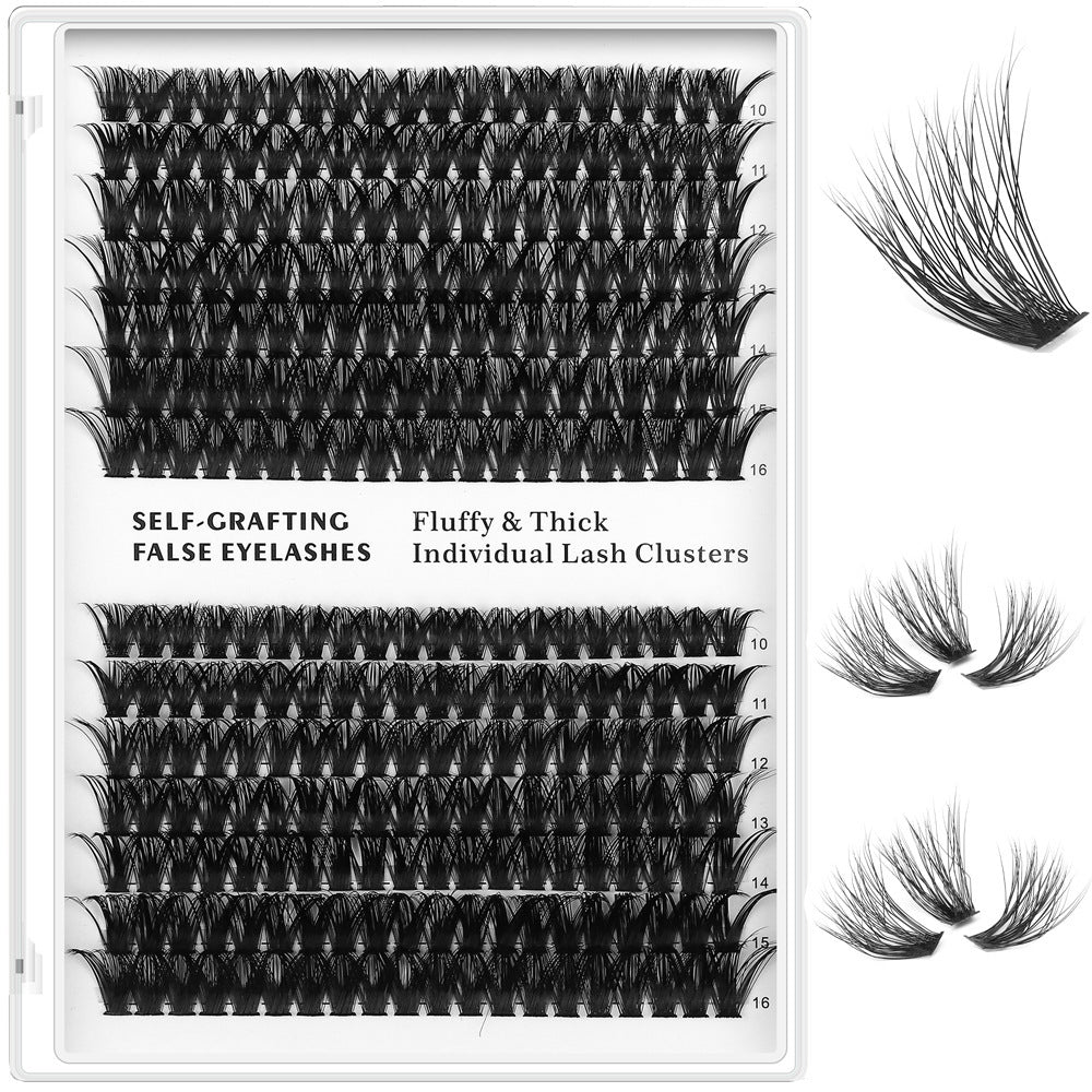 Wispy individual cluster lashes