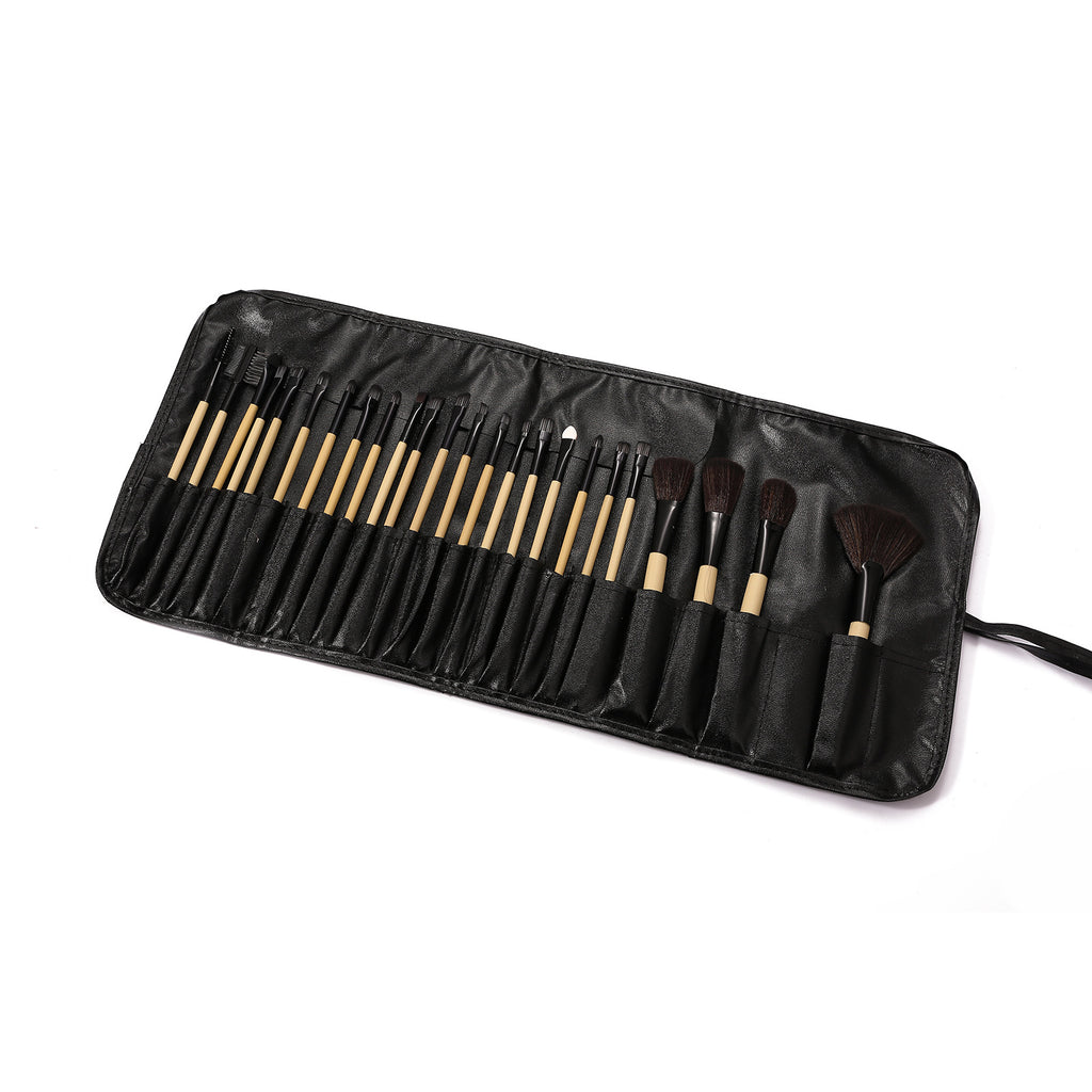 24-Piece Makeup Brush Set, Animal Hair