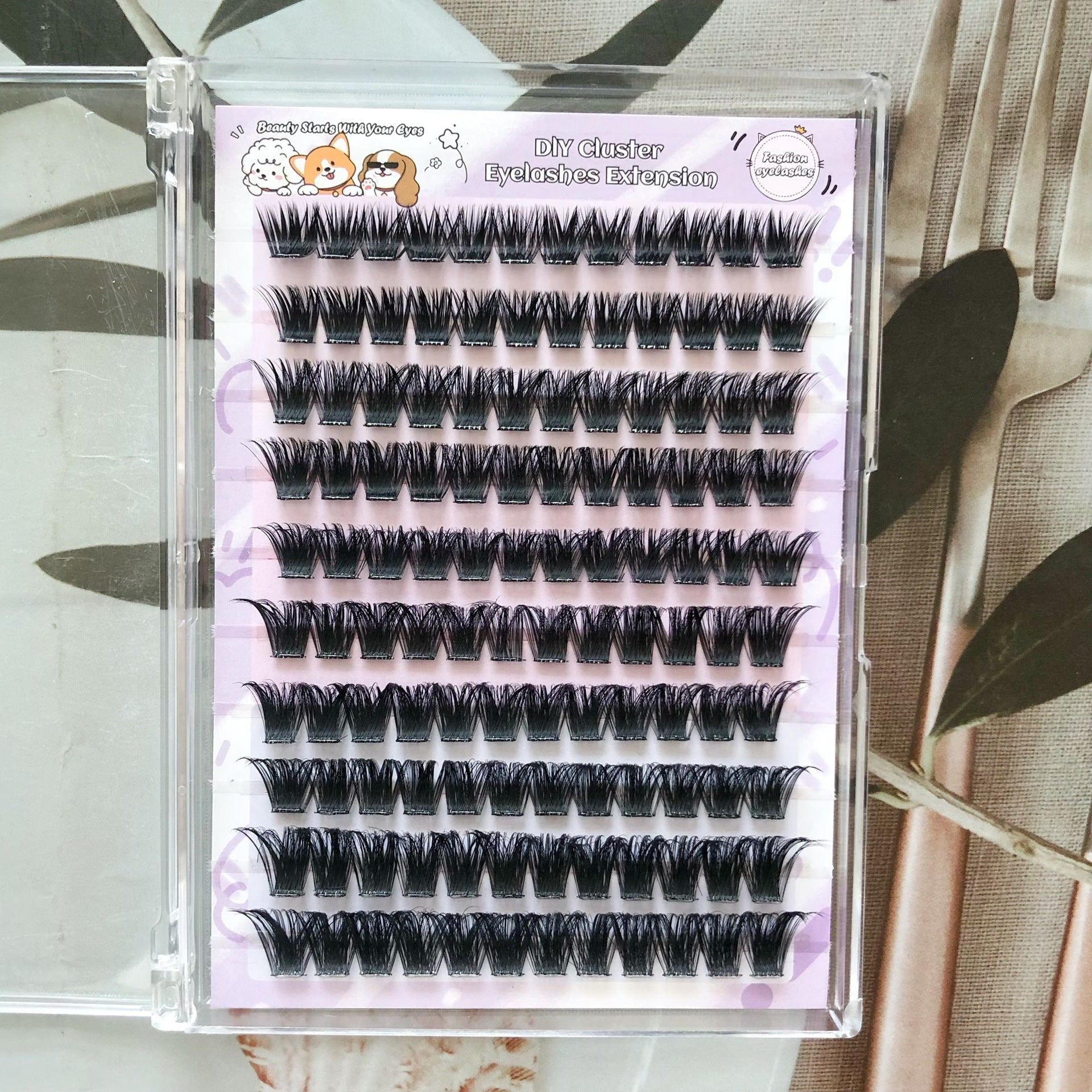 Cluster eyelashes- individuals