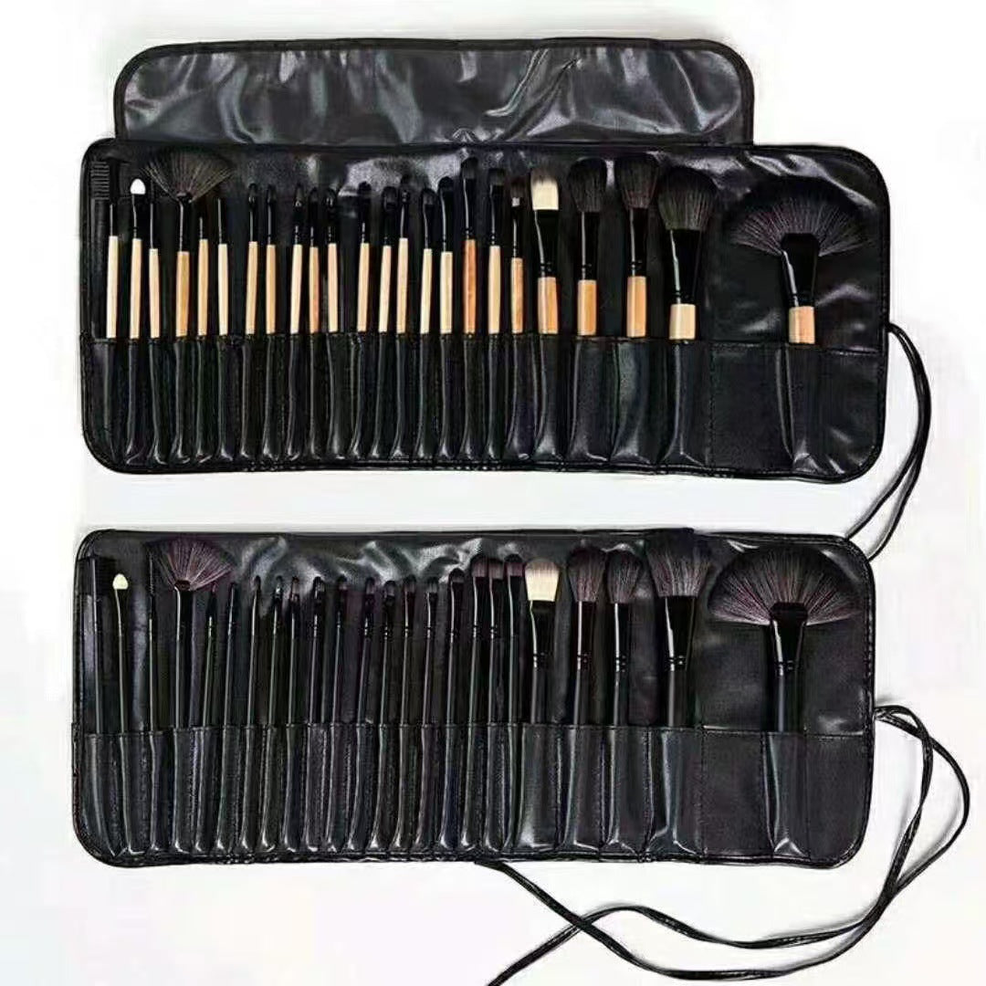 24-Piece Makeup Brush Set, Animal Hair