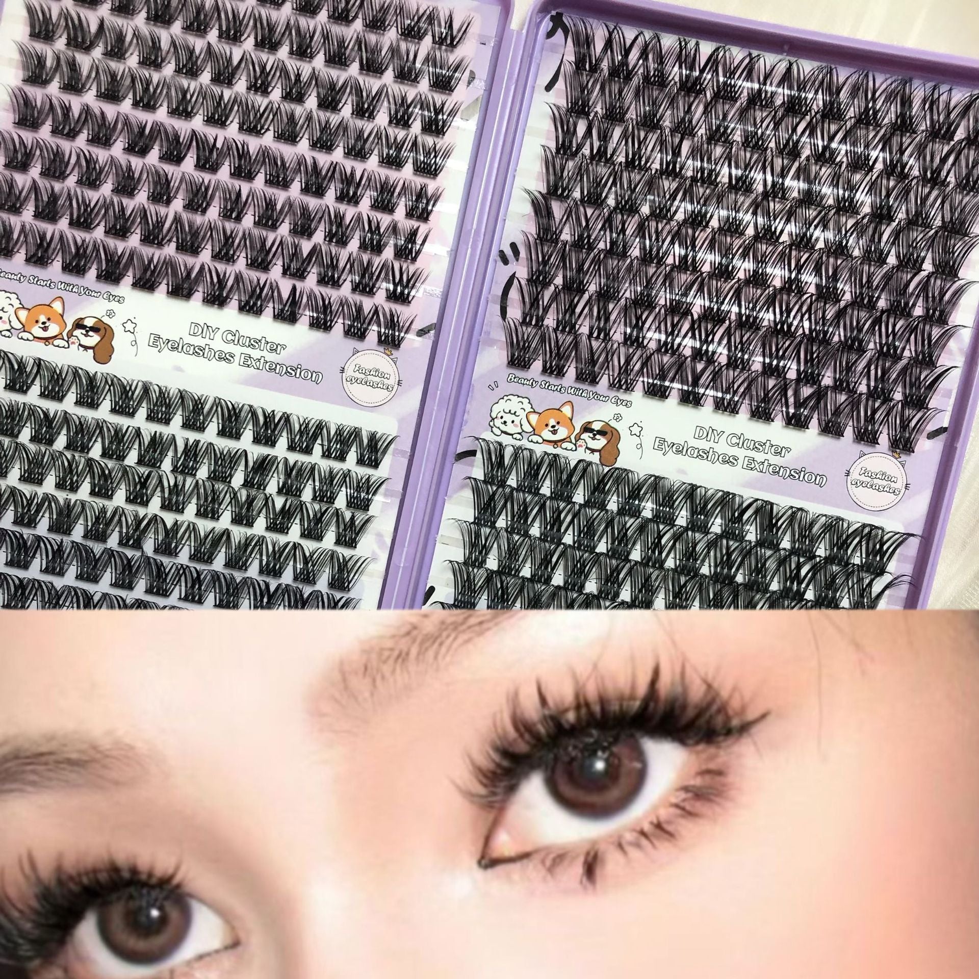 Cluster eyelashes