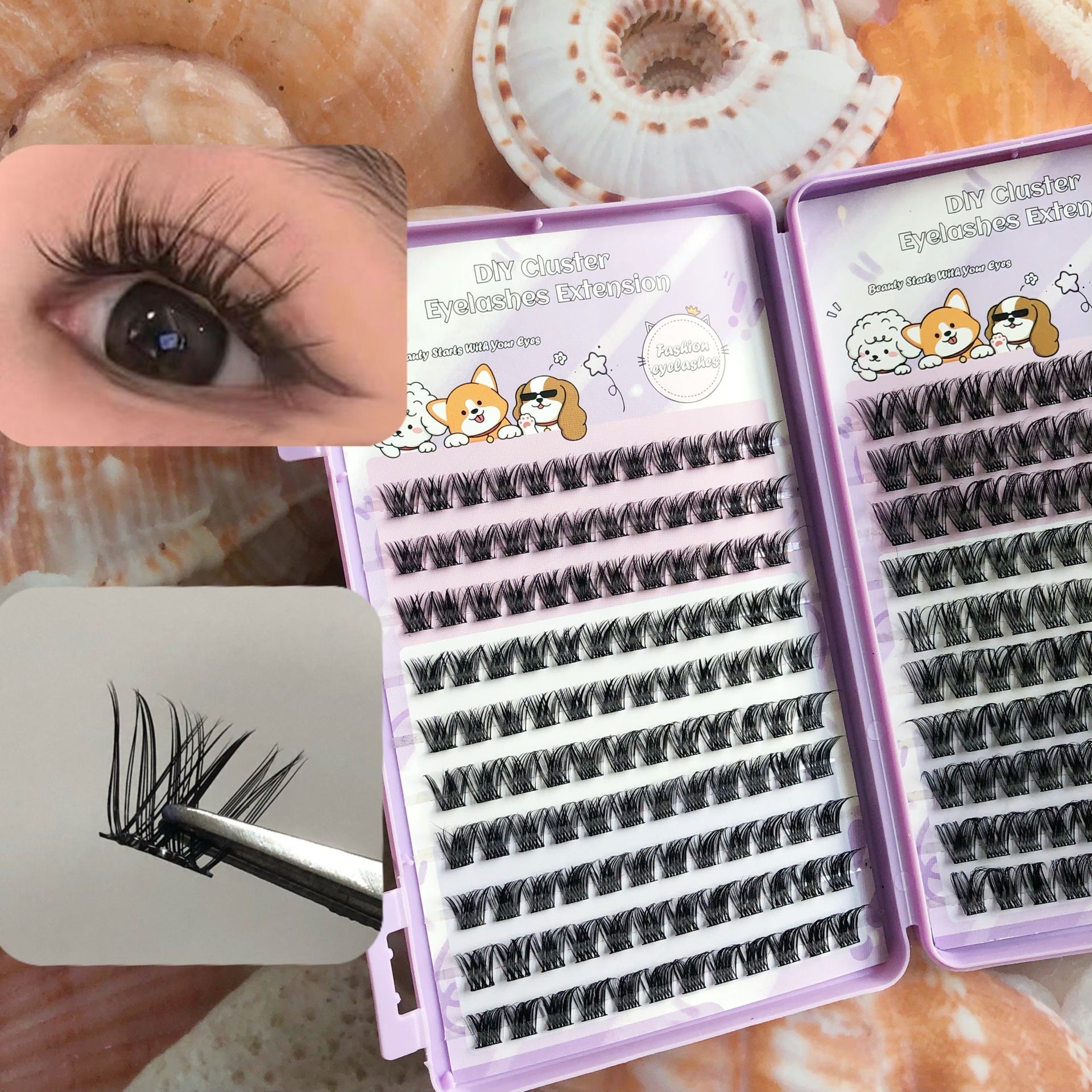 Cluster eyelashes